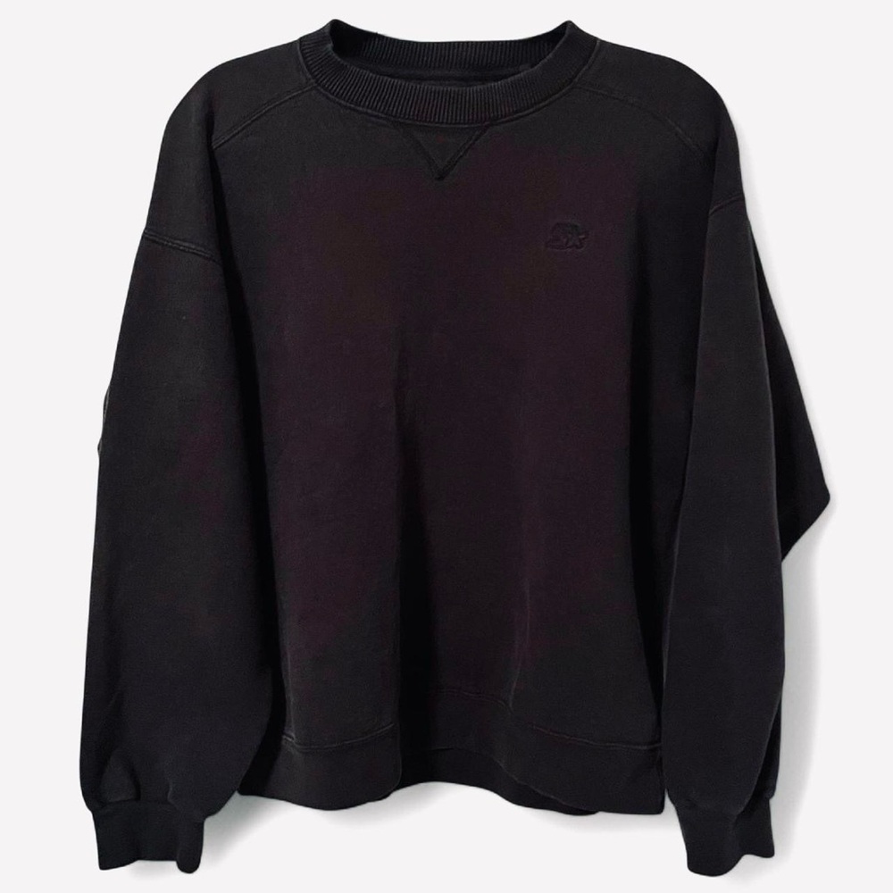 90s Starter Blank Black Crewneck 22 x 24